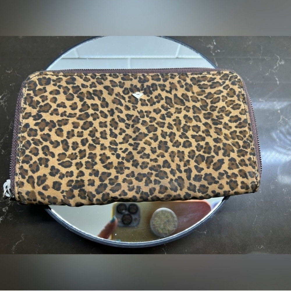 Vintage Rare Bottega Venetia Leopard Print Wallet